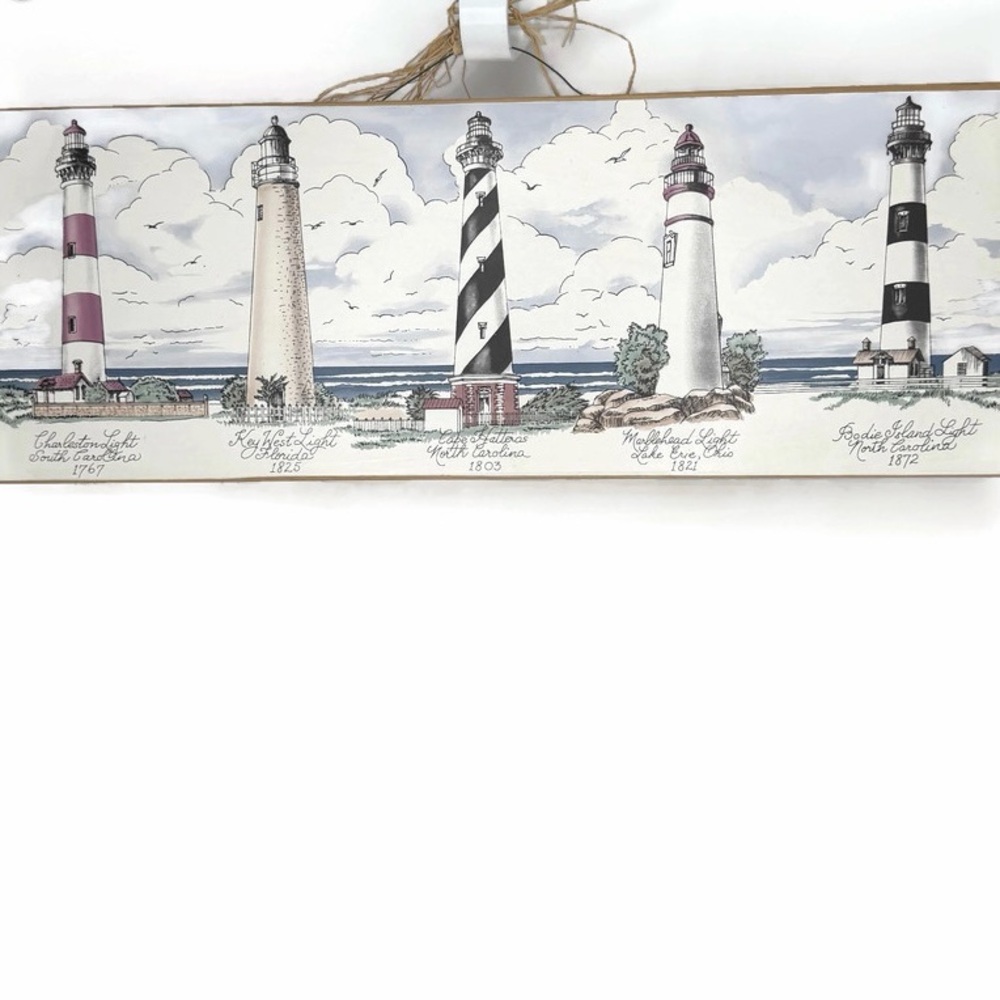 Lighthouse Wood Home Decor Art